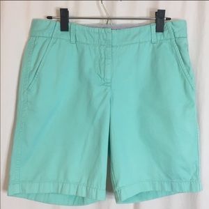 J. Crew Teal Chino Shorts